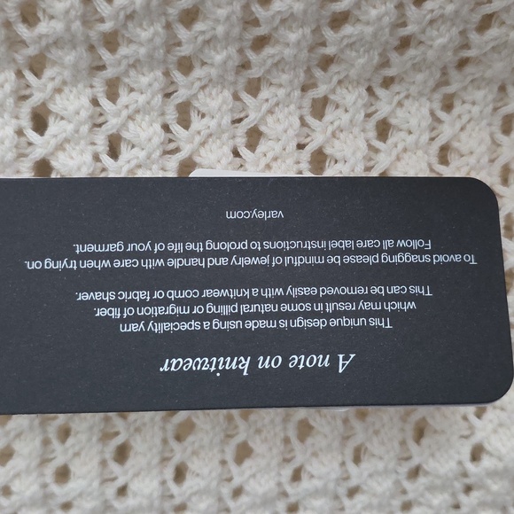 Varley Women's Cream Knit Sweater - Picture 6 of 6